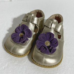 Livie & Luca Leather Metallic Shoes Toddler size 8